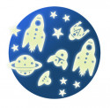 Djeco Fluorescējošās uzlīmes - Kosmoss, DD04591