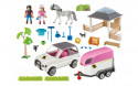 5667 PLAYMOBIL® Country Zirgu stallis ar pārvadājamo mašīnu, no 4+