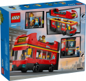 60407 LEGO® City Sarkans divstāvu ekskursiju autobuss, 7+ gadi, 2024 gada modelis