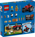 60461 LEGO® City Sarkans lauku traktors ar piekabi un aitām, 4+ gadi, 2025 gada modelis