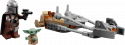 75436 LEGO® Star Wars Mandalorian un Grogu ātrgaitas motocikls , 6+ gadi, 2026 gada modelis
